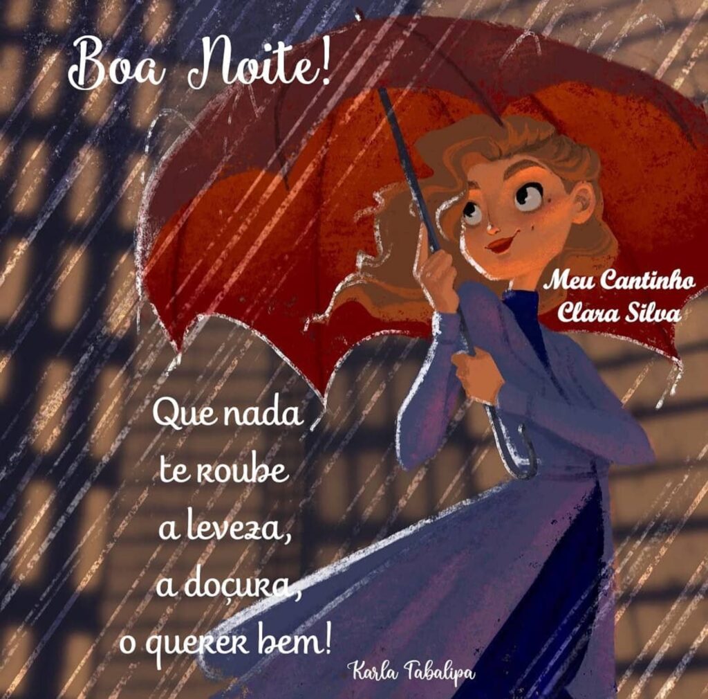 boa noite com chuva