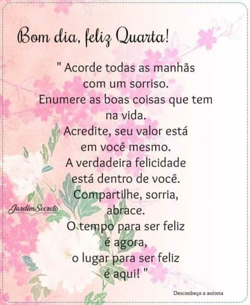 Ótima Quarta-feira