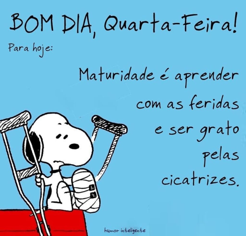 Feliz Quarta-Feira Snoopy