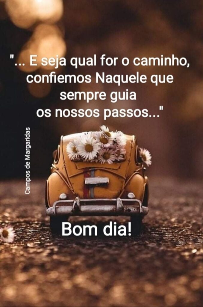 "... E seja qual for o caminho, confiemos Naquele que sempre guia os nossos passos..." Bom dia!