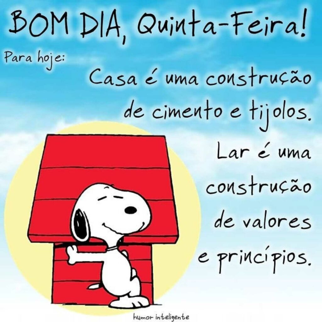 Feliz Quinta-Feira com Snoopy