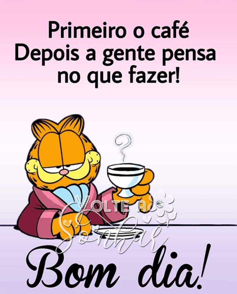 bom dia Gato Garfield