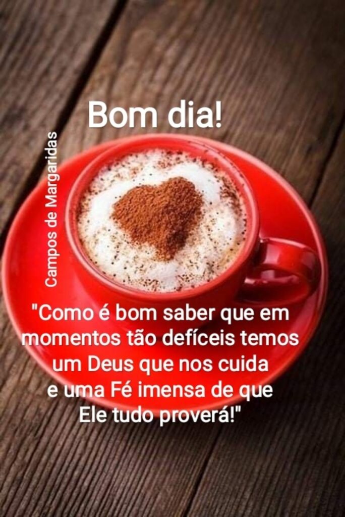 Bom dia! "Como é bom saber que em momentos tão defíceis temos um Deus que nos cuida e uma Fé imensa de que Ele tudo proverà!"