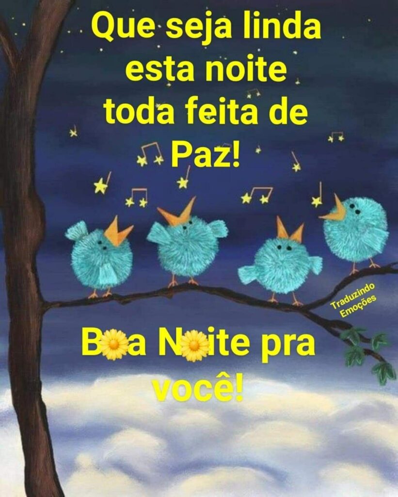 Que seja linda esta noite toda feita de paz! Boa Noite pra você! (Traduzindo Emoções)