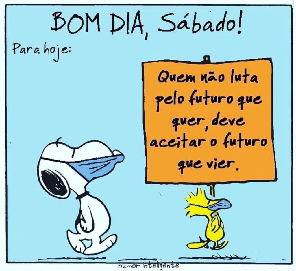 bom dia sábado com Snoopy