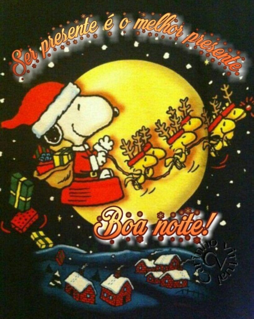 Boa Noite Natal com Snoopy